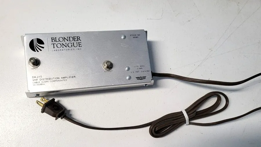 Усилитель ТВ-сигнала blonder tongue da-21s matv/catv distribution amplifier — фото лота 1