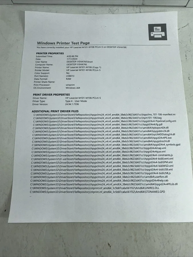Лазерный принтер HP LaserJet Pro M102w Wireless Monochrome Laser Printer NO Tone