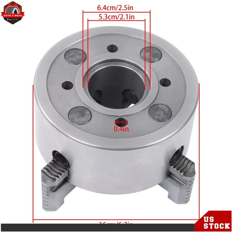 Режущий инструмент K72-160 4 Jaw Lathe Chuck 6.3 Inch Independent Reversible Jaw — фото лота 2
