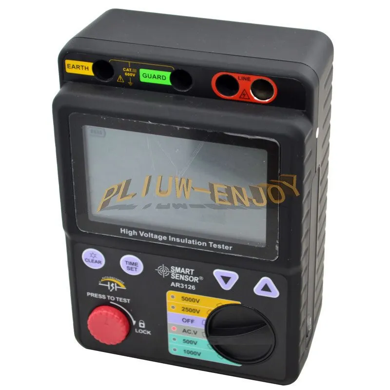 Тестер High Voltage Smart Sensor AR3126 Insulation Tester 500V/1000V/2500V/5000V