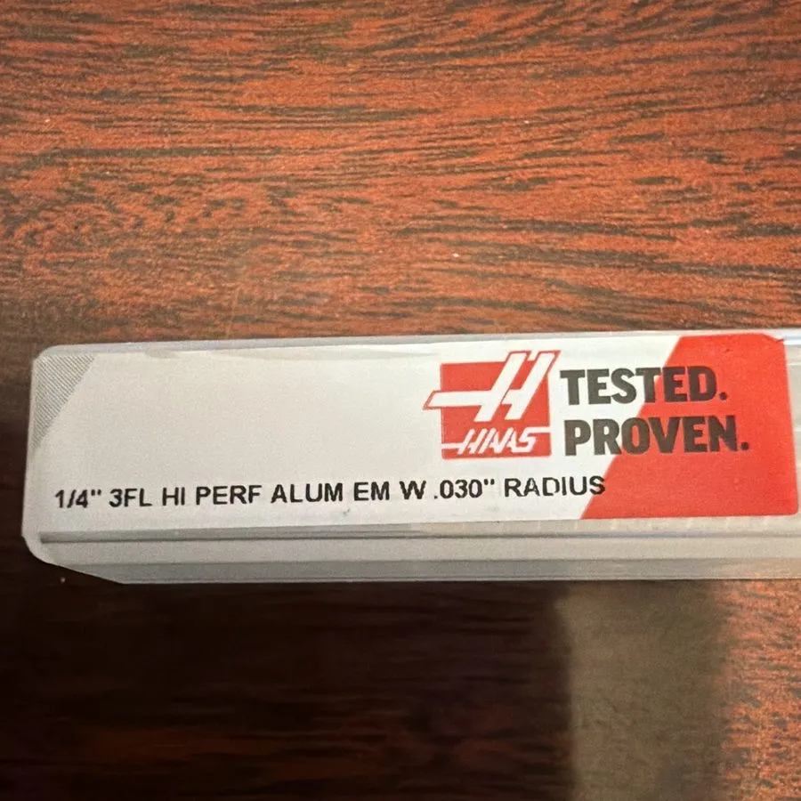 Режущий инструмент Haas 03-0567 1/4" 3-Flute Solid Carbide Corner Radius End Mil — фото лота 1