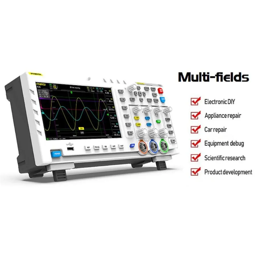Осциллограф 1014D 7”TFT LCD Digital Oscilloscope 2 In 1 Dual Channel 1GSa/s Samp