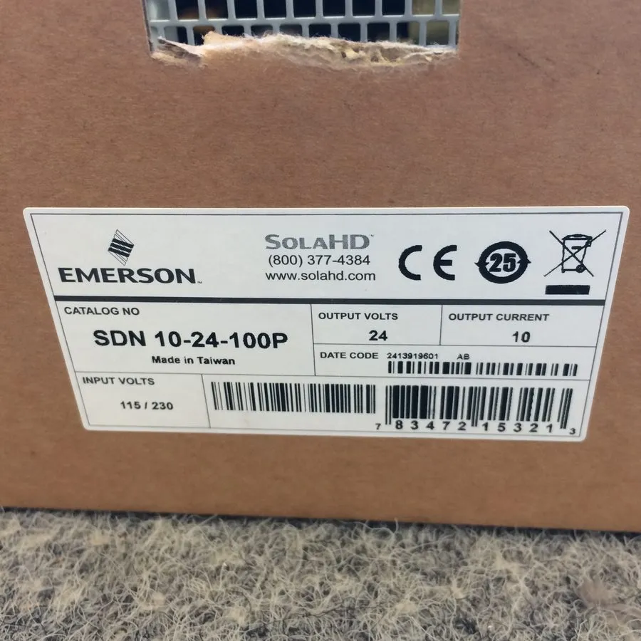 Блок питания Emerson SolaHD SDN 10-24-100P Power Supply 24VDC 10A 240W DIN Rail