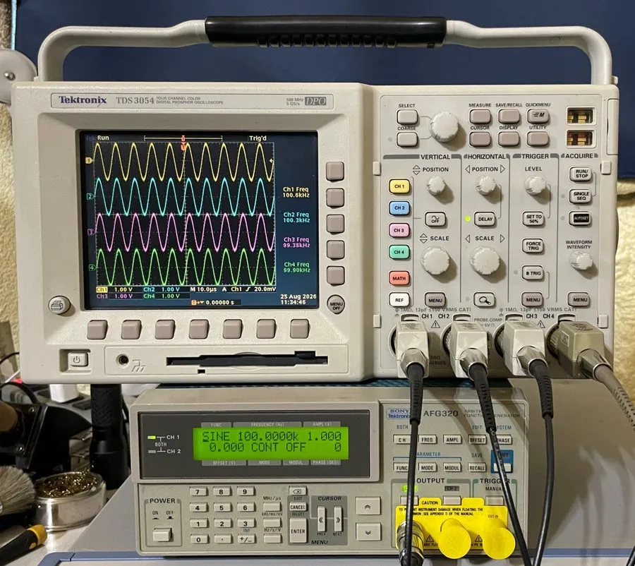 Осциллограф Tektronix TDS3054 4 CH DPO Oscilloscope 500MHz 5GSa/s, TRG FFT