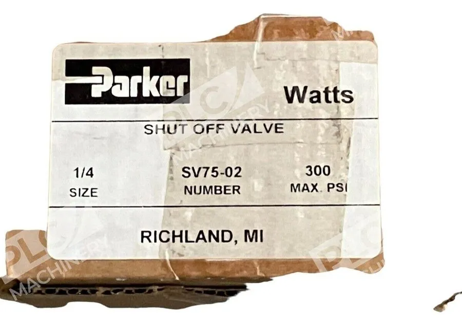Пневмоклапан Watts Parker 20bar 300psi Pneumatic Lock Out Valve SV75-02
