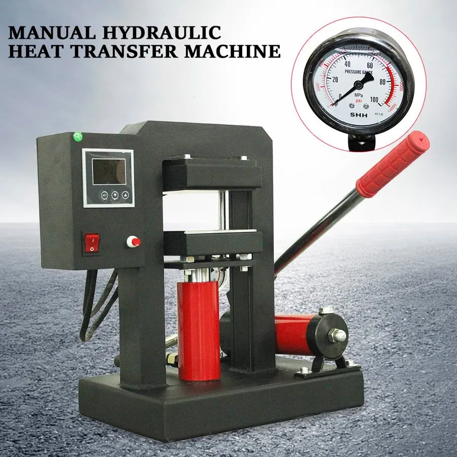 Оборудование ЧПУ Heat Press AC110V 900W 12cmx12cm MP170 Manual Hydraulic Press M