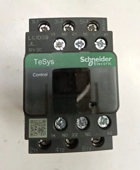 Контактор Schneider LC1D09JL TeSys Deca three-pole contactor 9 A,12V DC