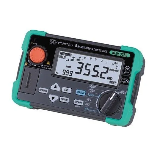 Тестер KYORITSU KEW 3552BT Digital Insulation Tester Megohmmeter 6 Ranges Blueto
