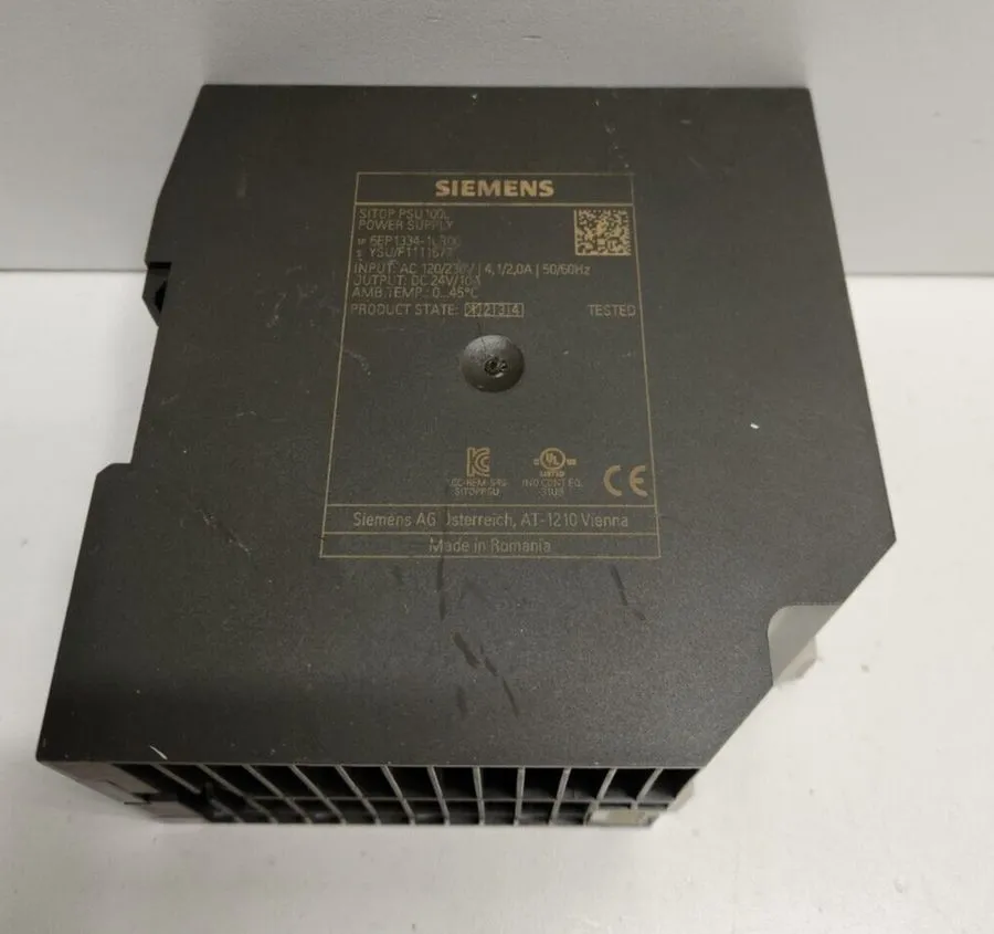Блок питания Siemens 6EP1334-1LB00 SITOP PSU100L Power Supply DC 24V/10A **PARTS