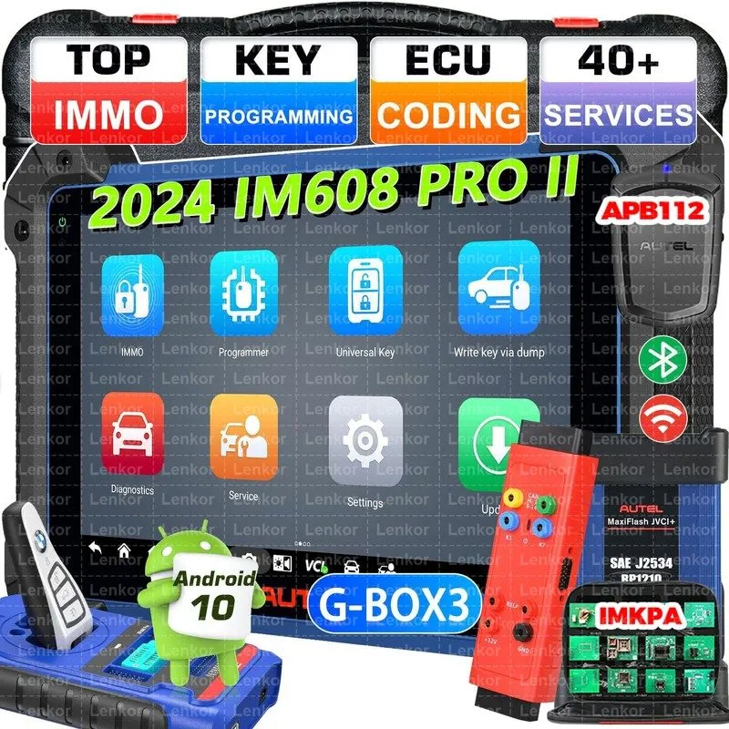 Диагностический сканер 2026 Autel MaxiIM IM608 PRO II Kits IMM0 Kёy PR0GRAMMING