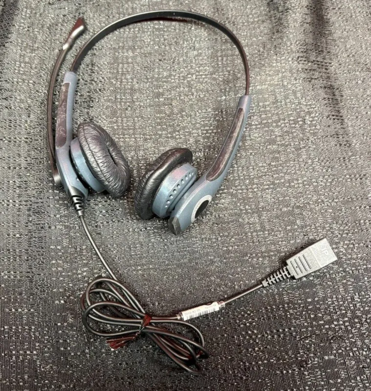 Jabra GN2000 Duo Stereo QD Quick-Disconnect Noise Cancelling IP Gray Headset