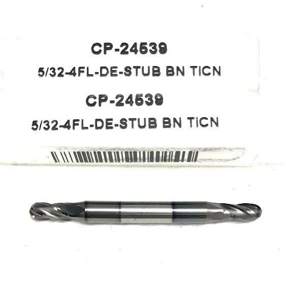 Режущий инструмент Carbide Plus CP-24539 5/32" 4FL Ball Nose End Mill Double End