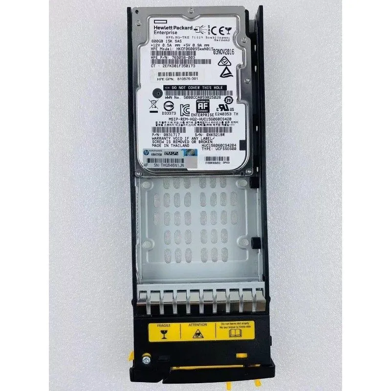 Жёсткий диск HPE K2P98B 810765-001 600GB 15K RPM 12Gb SAS 2.5" SFF 3PAR StoreSer — фото лота 4