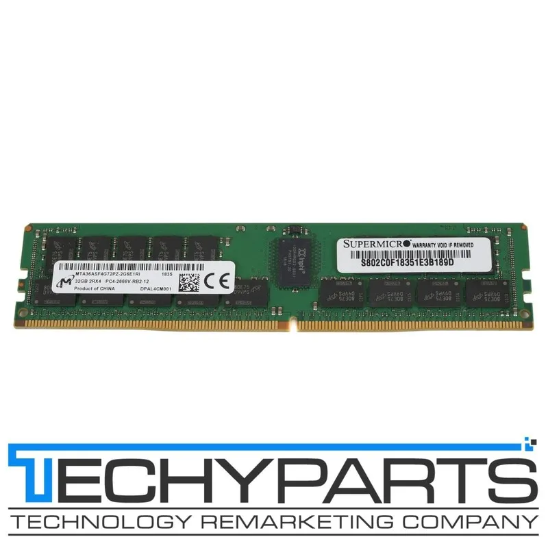 Модуль памяти Micron 32GB DDR4 2666 MHz ECC REG RDIMM Server RAM 2Rx4 MTA36ASF4G