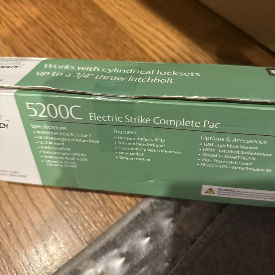 Оборудование видеонаблюдения ASSA ABLOY HES Electric Strike 5000C-12/24D Access — фото лота 1