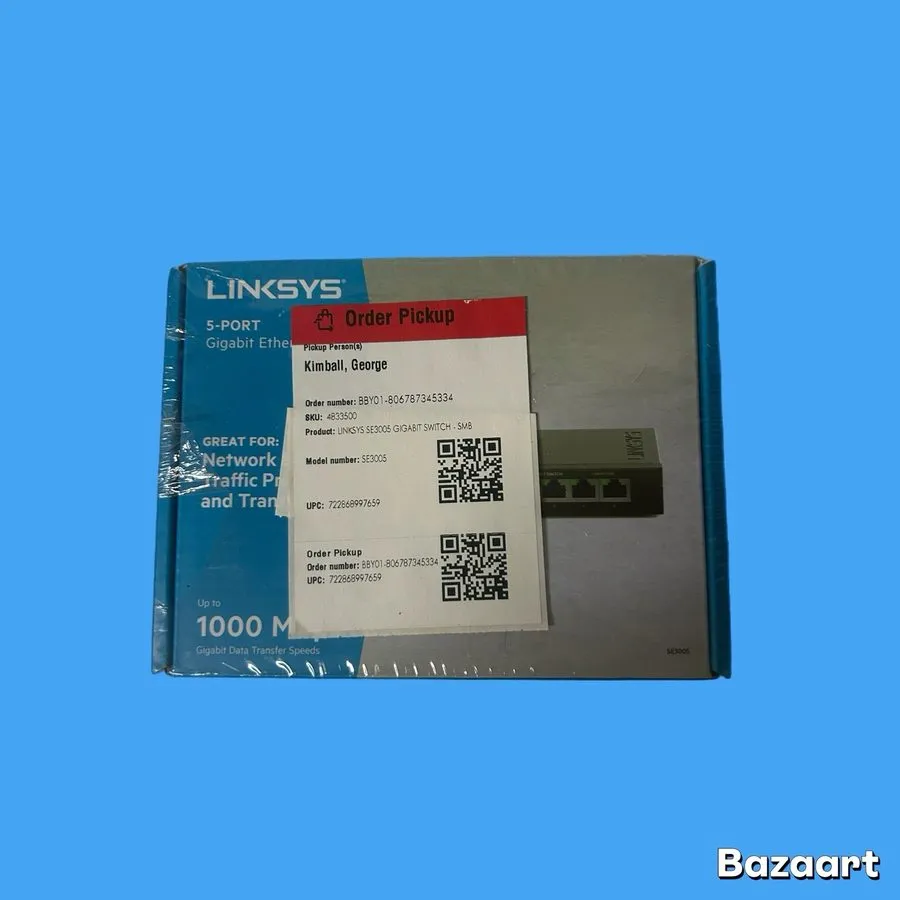 Коммутатор Linksys 5 Port Gigabit Ethernet Switch SE3005 V2