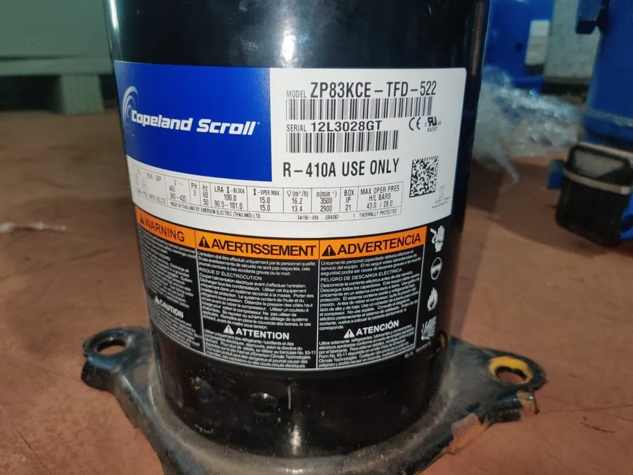 Компрессор ZP83KCE-TFD-522 Copeland Scroll Compressor — фото лота 1