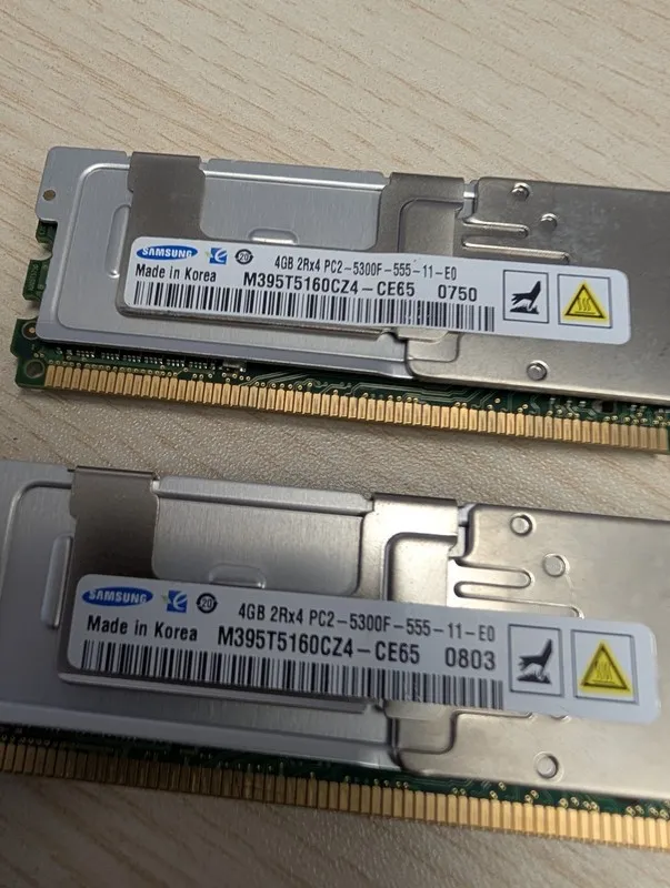 Модуль памяти 8Gb (2x4Gb) Micron PC2-5300F DDR2-667 Fully Buffered ECC FB-DIMM