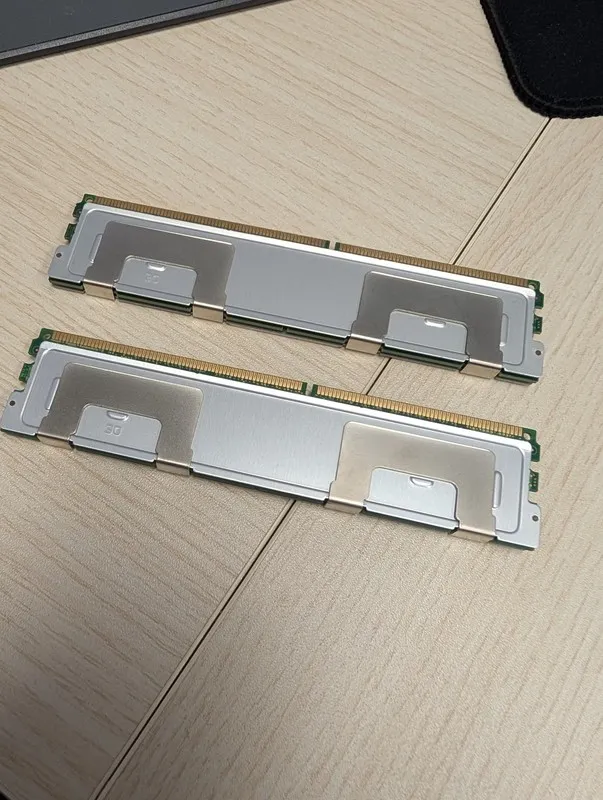 Модуль памяти 8Gb (2x4Gb) Micron PC2-5300F DDR2-667 Fully Buffered ECC FB-DIMM — фото лота 2