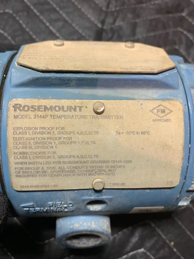 Датчик температуры Emerson Rosemount 3144P Temperature Transmitter 4-Wire 0–100° — фото лота 1