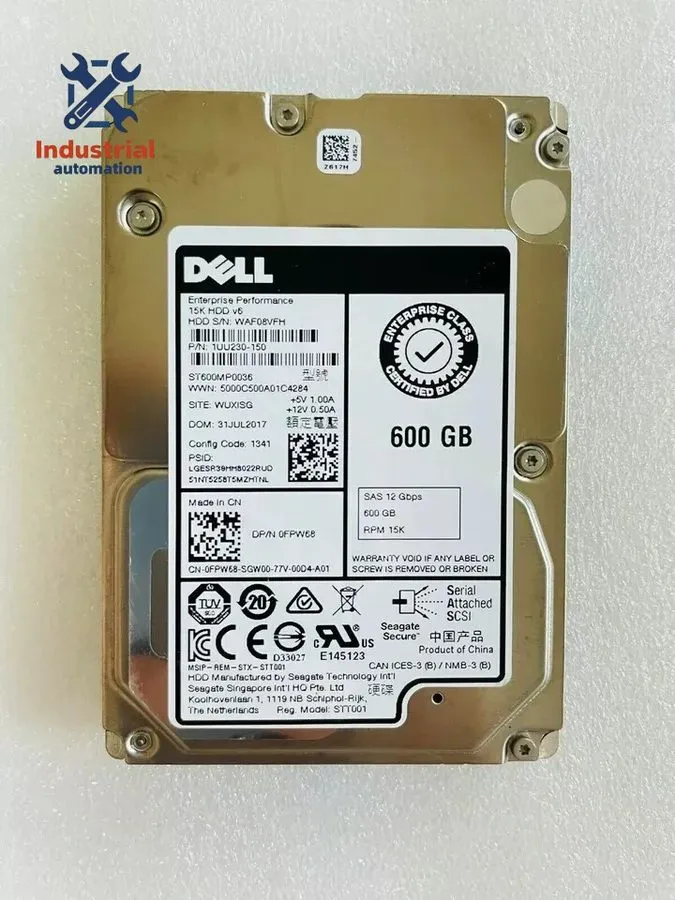 Сервер Dell 0FPW68 04HGTJ ST600MP0036 600GB 15K 12Gbps SAS 2.5 Inch Server Hard 