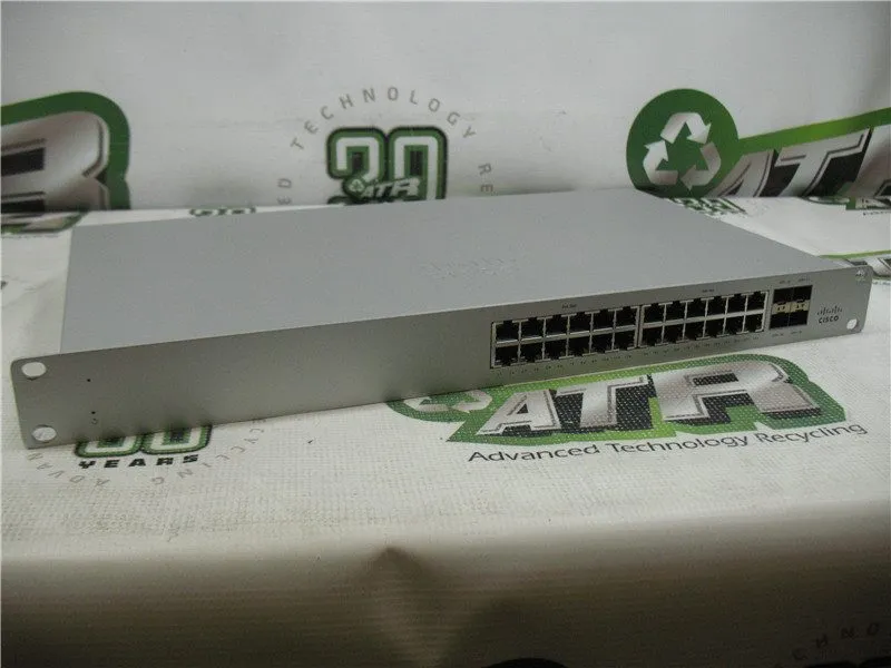 Коммутатор Cisco MS125-24P-HW 24 Port Network Switch Factory Reset Port 7 Damage