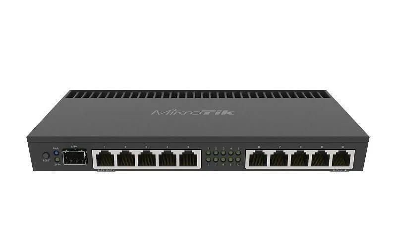 Маршрутизатор MikroTik RB4011iGS+RM Router 10 Port with 2 CAT-6 Ethernet Cables