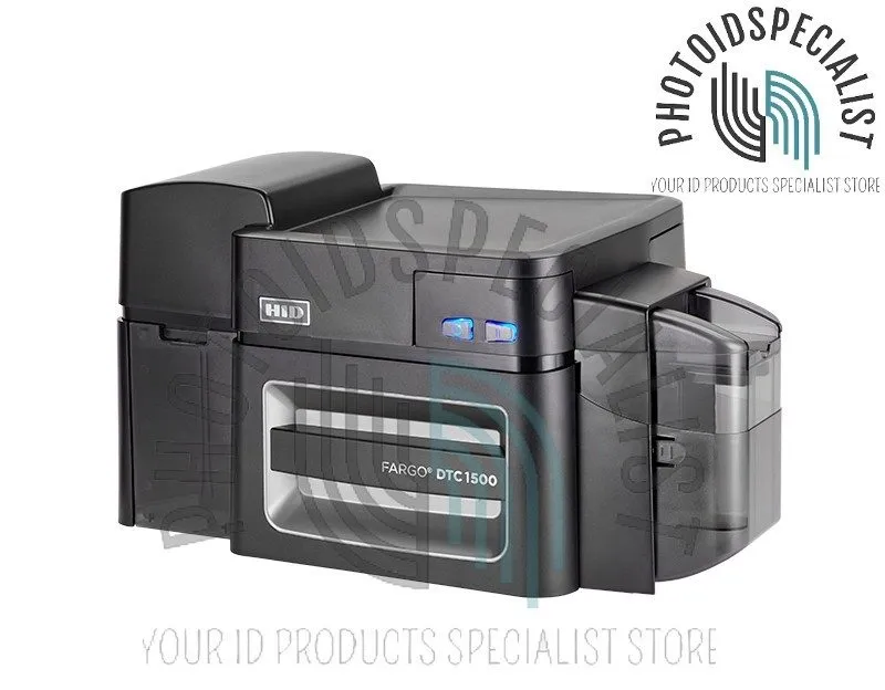 Принтер этикеток FARGO DTC1500 Dual Side Starter Photo ID Card Printer Bundle — фото лота 2