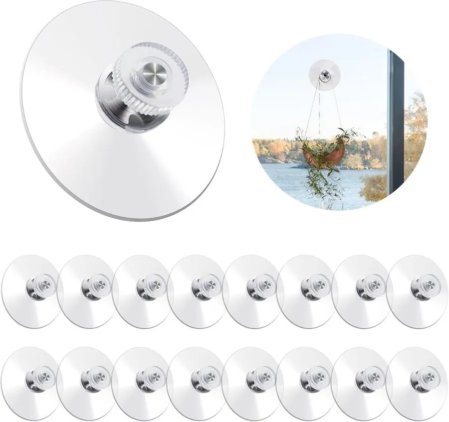 Вакуумная присоска Suction Cup Plastic Pads, 50mm/1.96 Inch Clear PVC Sucker Pad