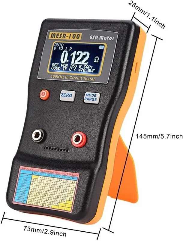 Тестер MESR-100 V2 Auto Ranging in Circuit ESR LCR Meter Capacitor / Low Ohm Met — фото лота 2