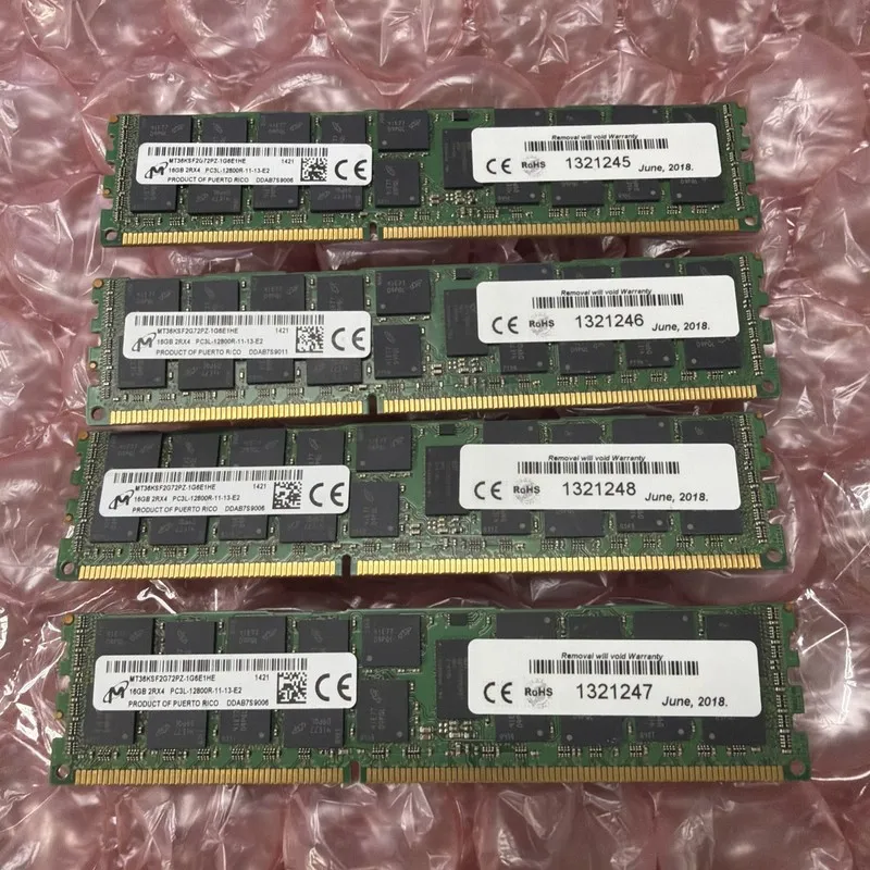 Модуль памяти Micron MT36KSF2G72PZ-1G6 16GB DDR3-1600 RDIMM PC3L-12800R Dual Ran — фото лота 1