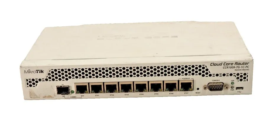 Маршрутизатор MikroTik CCR1009-7G-1C-PC Cloud Core Router 9-Core 1GHz 7-Port Gig