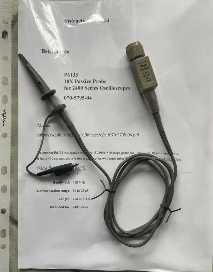 Осциллограф Tektronix P6133 10X 150MHz Passive Oscilloscope Probe 1.3m