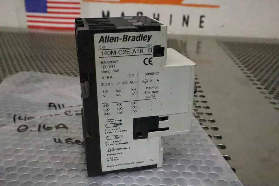 Автоматический выключатель Allen Bradley 140M-C2E-A16 Ser B Motor Protection Cir — фото лота 2