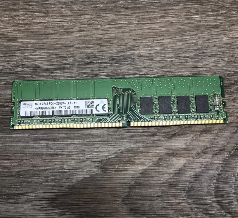 Модуль памяти HPE 16GB DDR4 2666 2Rx8 PC4-21300 HMA82GU7CJR8N-VK of SK Hynix ECC