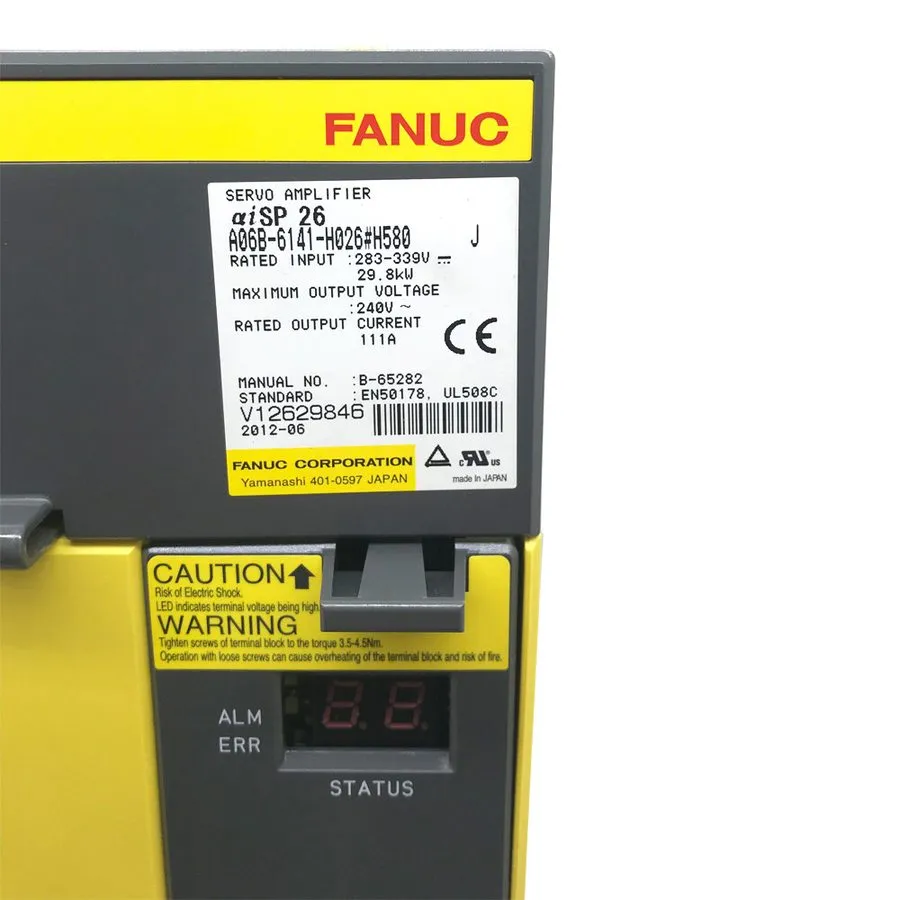 Сервоусилитель FANUC A06B-6141-H026#H580 Servo Drive A06B6141H026H58 One Year