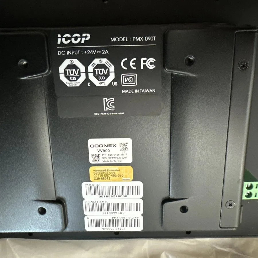Датчик ICOP PMX-090T 9in Touch Panel PC 1024x600 Vortex86MX+ IP65 24VDC HMI — фото лота 1