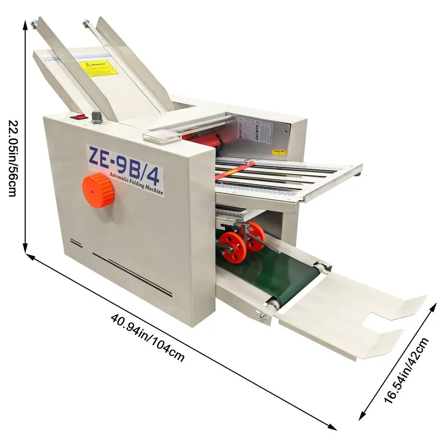 Фальцевальная машина ZE-9B/4 Automatic Paper Folder 110V Automatic Desktop Paper