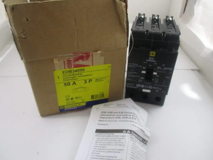 Автоматический выключатель Square D EDB34050 3pole 50amp 480v circuit breaker ty