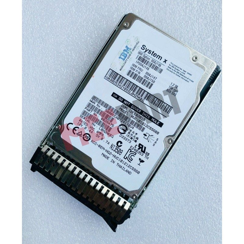Жёсткий диск Lenovo IBM SAS HDD 1.2TB 10k SAS 6G SFF FRU 00AJ147 00AJ146 PN 00AJ