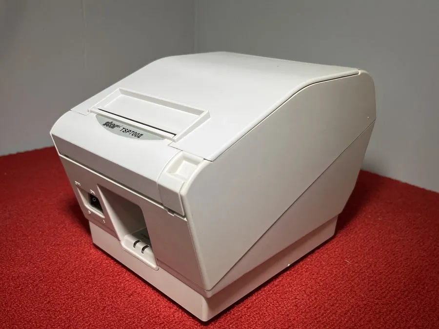 Принтер чеков Star TSP700II Thermal Serial Receipt Label Printer WHITE Good Cond