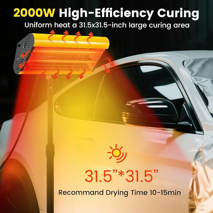 Оборудование видеонаблюдения 2000W Infrared Paint Curing Lamp, Adjustable Tripod — фото лота 1