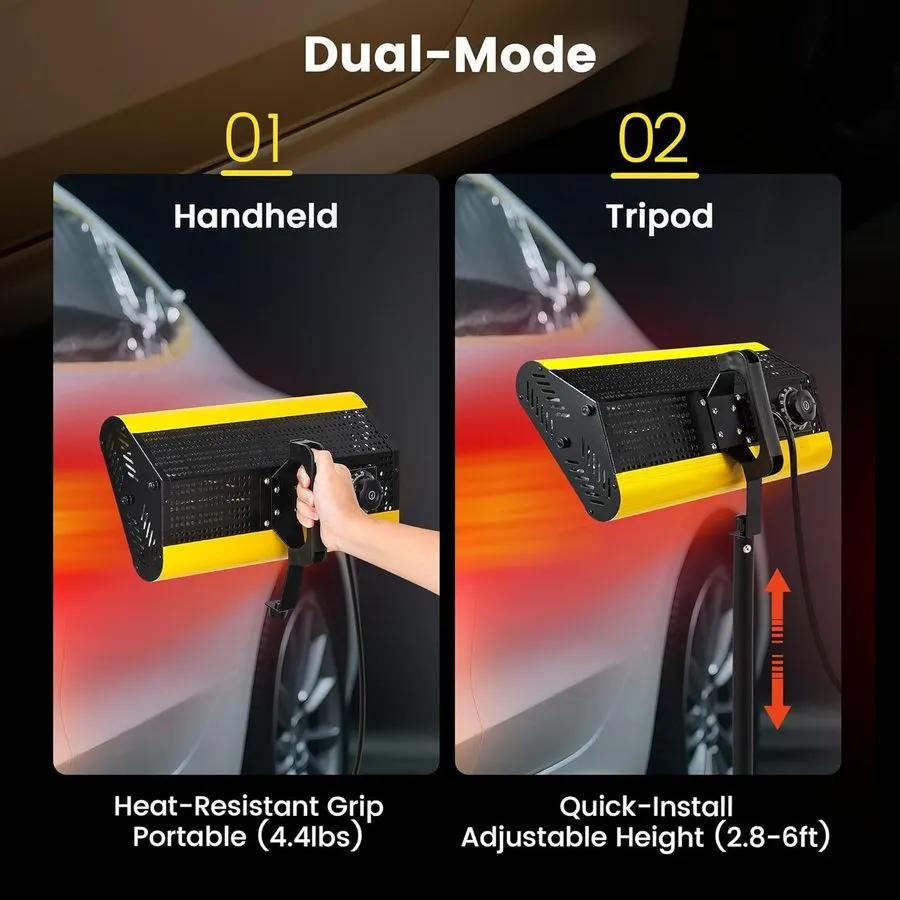 Оборудование видеонаблюдения 2000W Infrared Paint Curing Lamp, Adjustable Tripod — фото лота 2