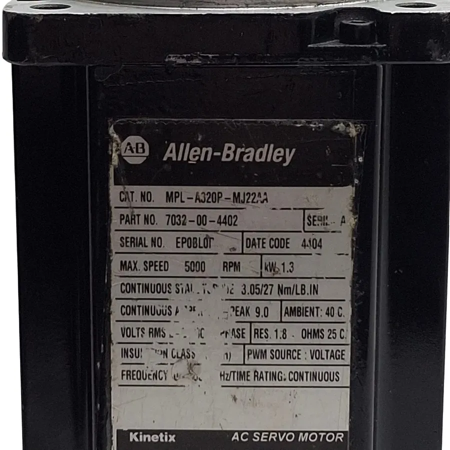 Серводвигатель Allen Bradley MPL-A320P-MJ22AA Servo Motor Best Delivey