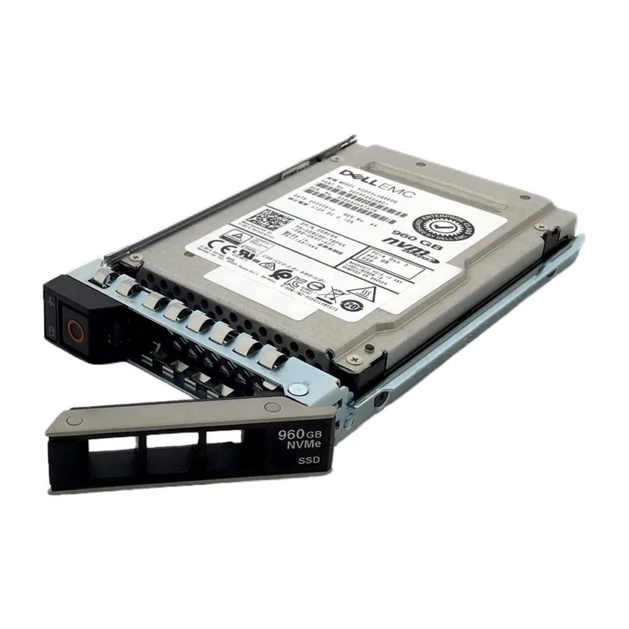 SSD-накопитель DRC9H DELL 2.5in 960GB NVMe PCIe Gen 3 U.2 Enterprise SSD 14/15/1 — фото лота 1