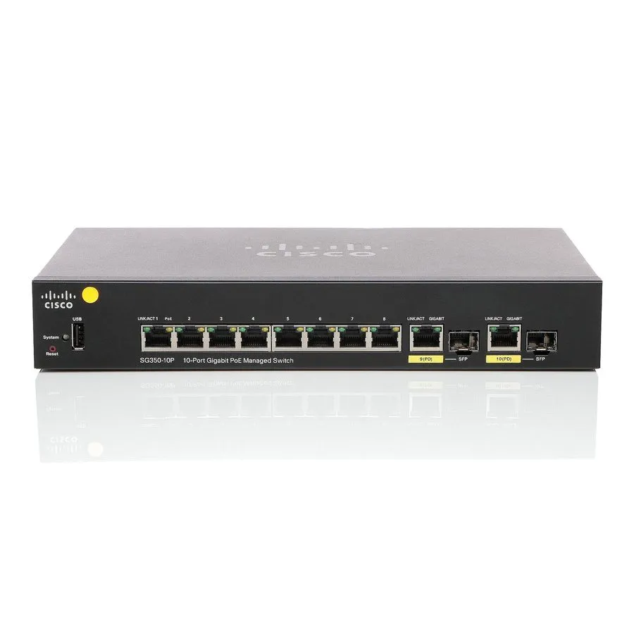 Коммутатор Cisco SG350-10P Switch