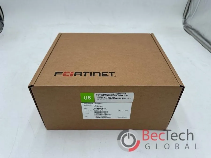 Межсетевой экран Fortinet FortiGate 80F FG-80F Firewall Security Appliance 10x G