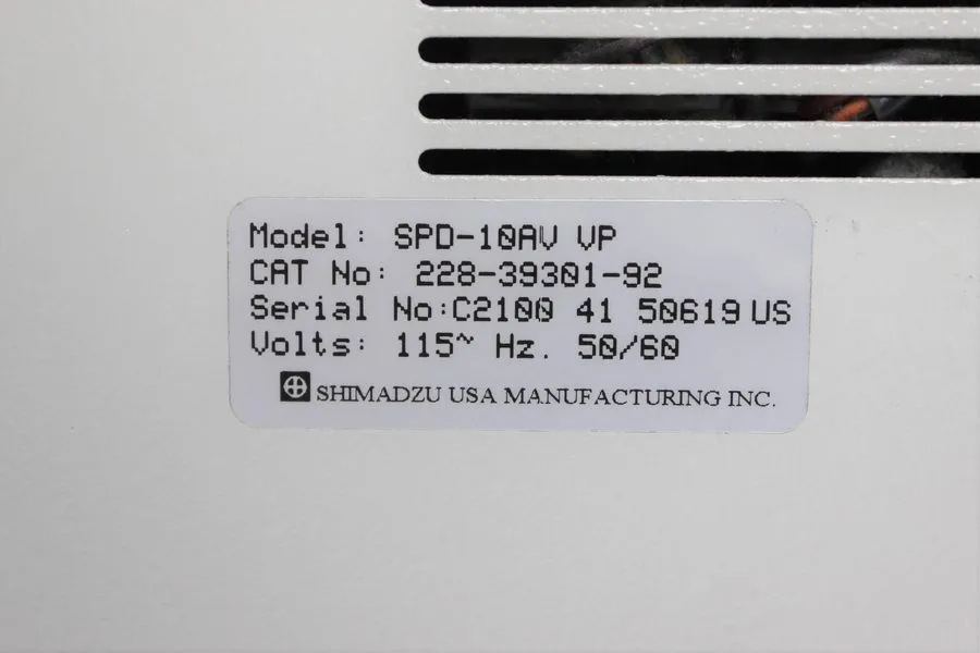 Хроматограф Shimadzu SPD-10A VP HPLC System UV VIS Detector Agilent Waters HP