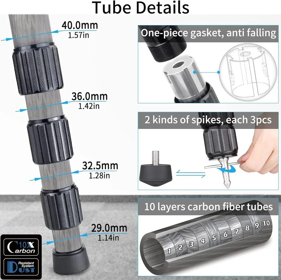 Оборудование видеонаблюдения INNOREL Heavy Duty Bowl 40mm Tube Professional Trip — фото лота 2