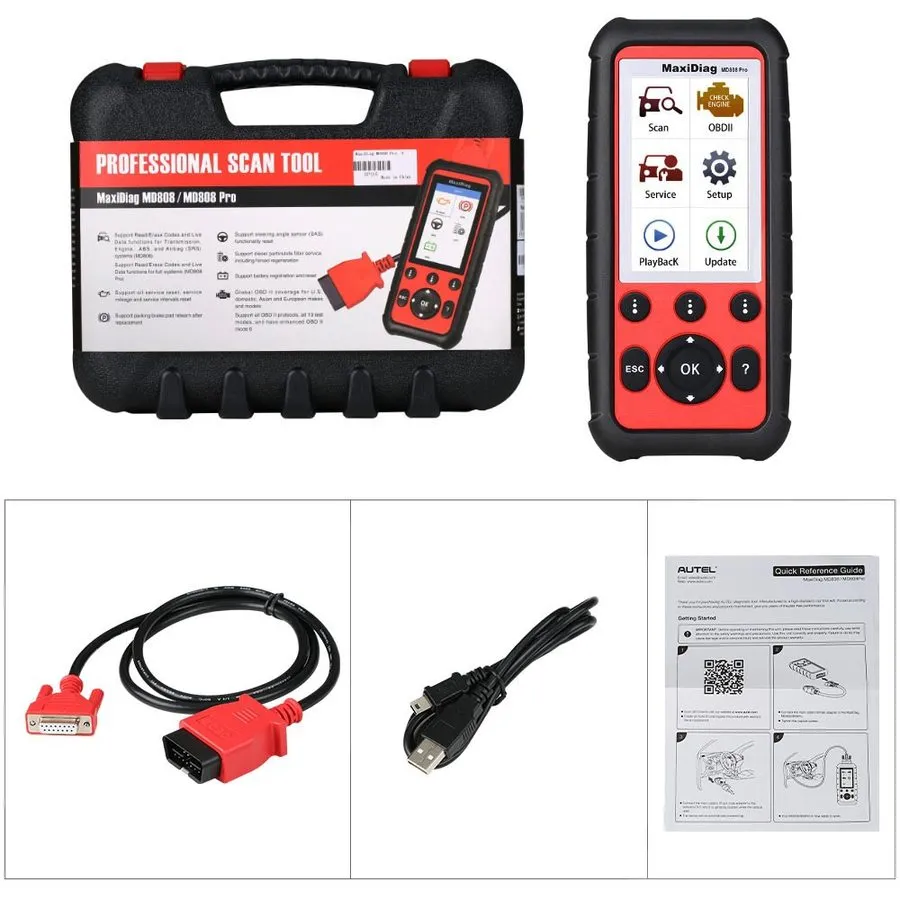 Диагностический сканер Autel MaxiDiag MD808 Pro Automatic Diagnostic Scanner Too